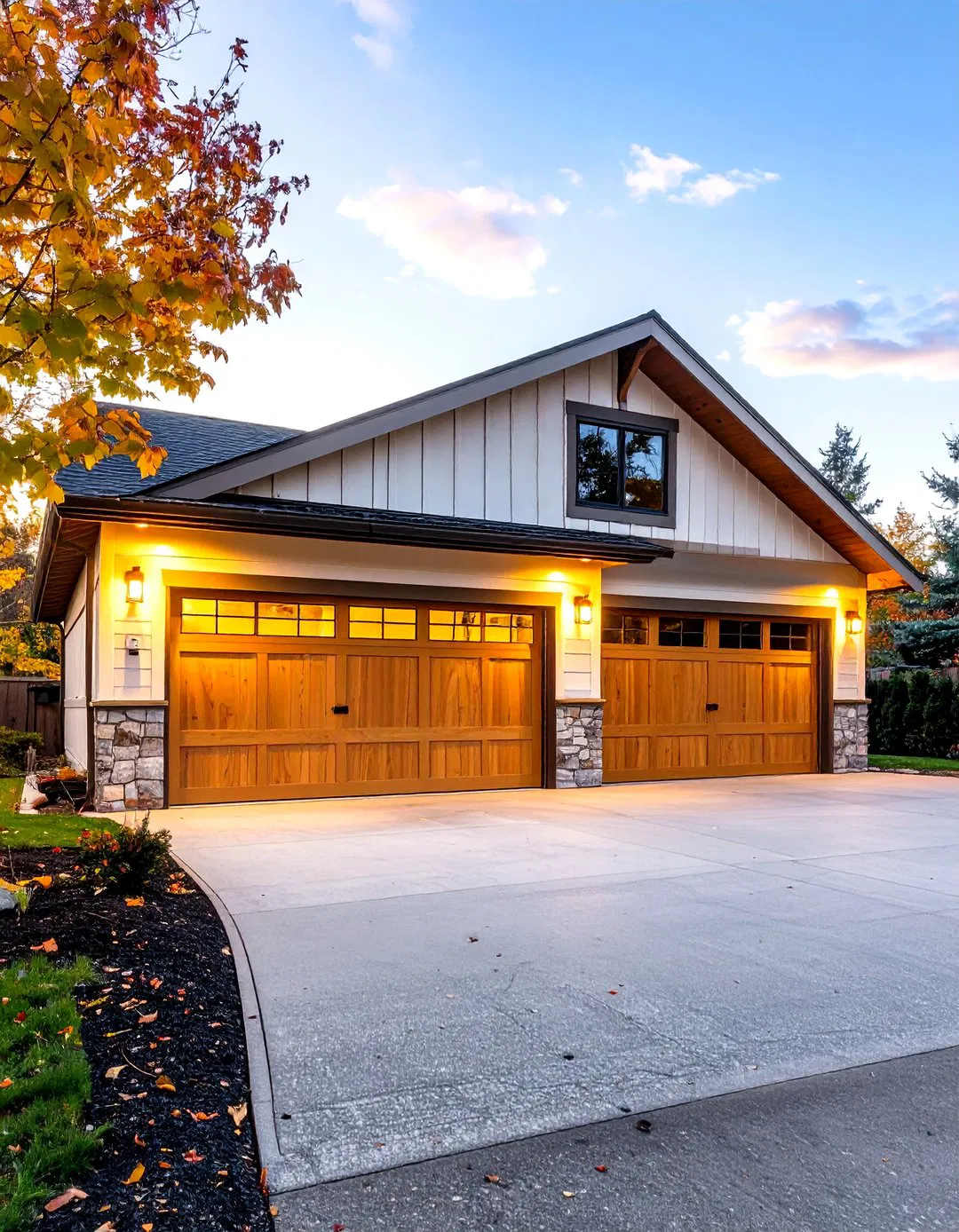 Workshop Combination Garage - Rustic Garage Ideas