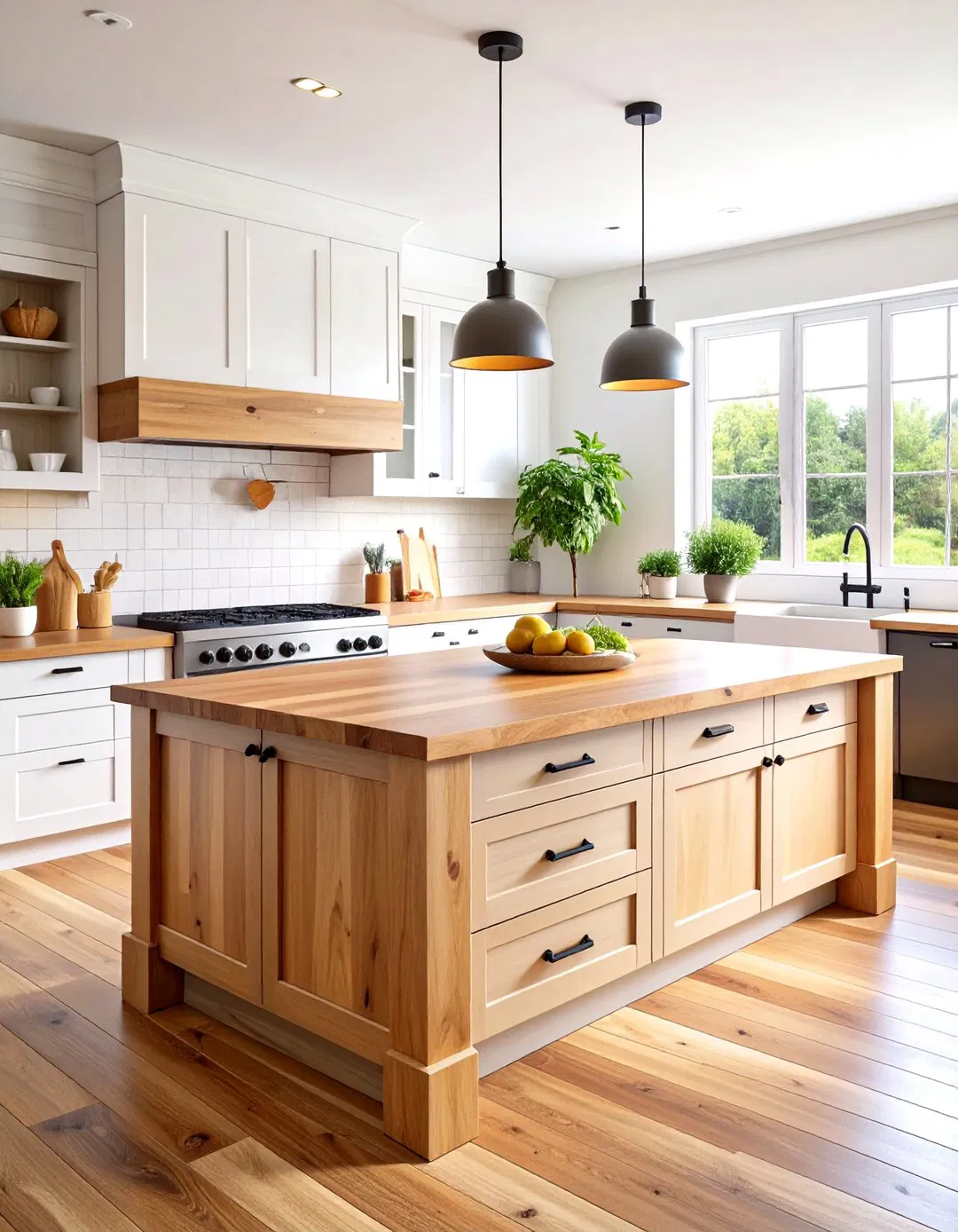 Butcher Block Countertop Kitchen Island