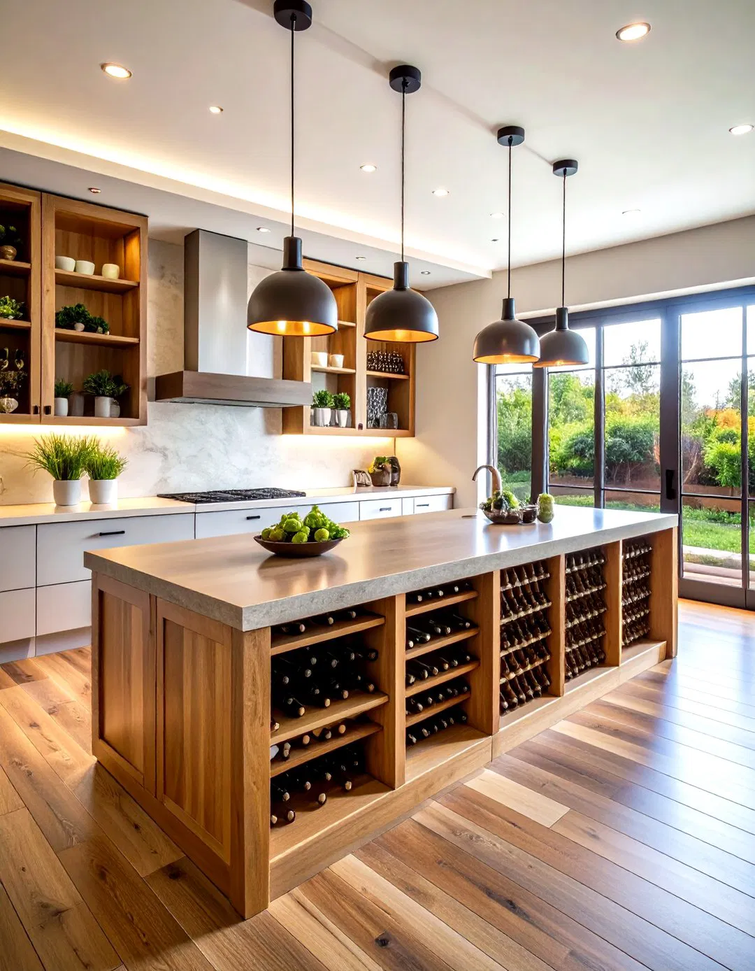 Wine Storage Kitchen Island