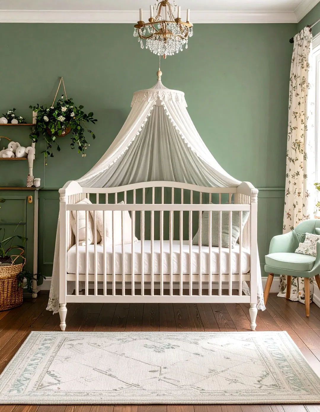 Timeless Vintage Cottage - Sage Green Nursery Ideas