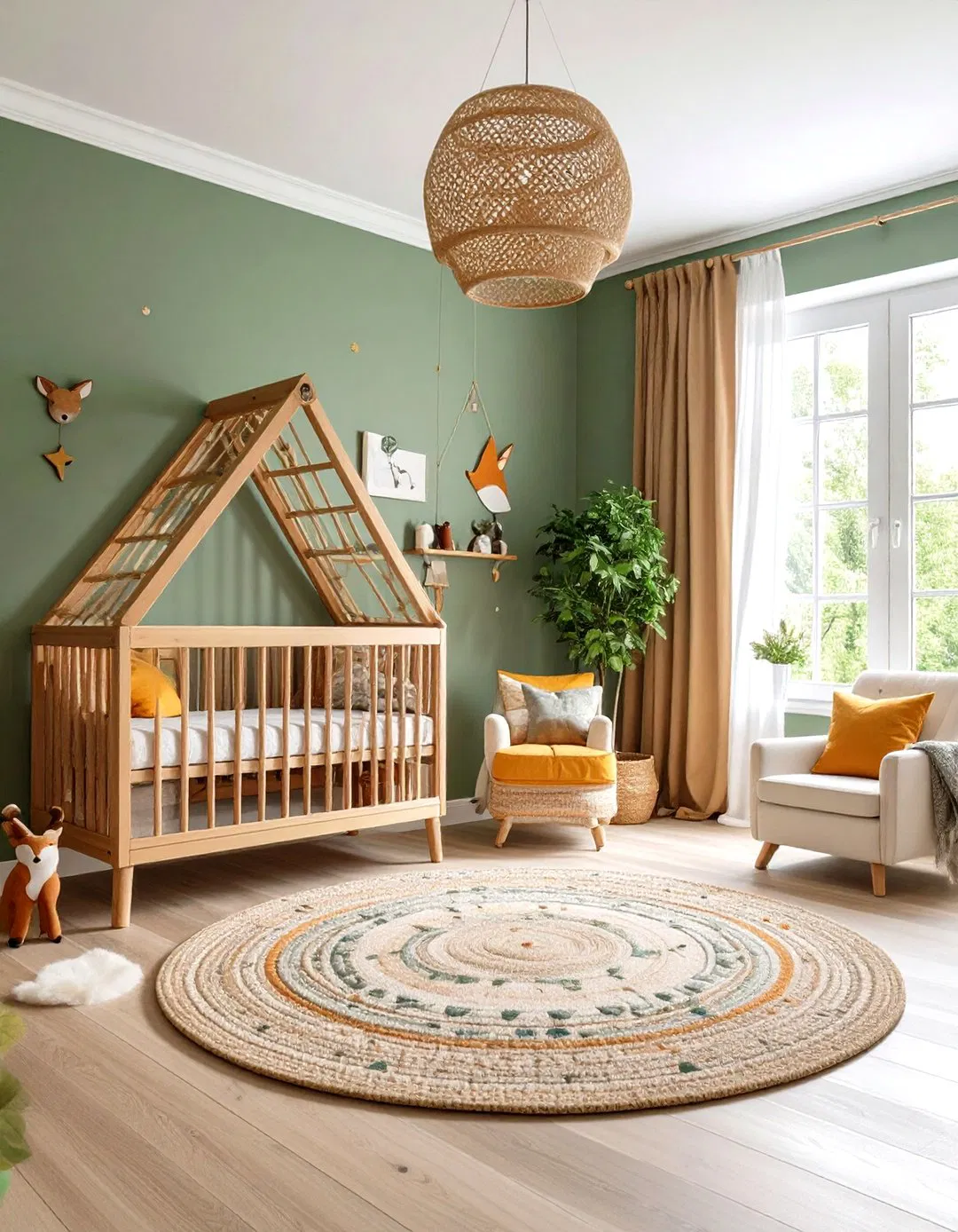 Enchanted Forest Retreat - Sage Green Nursery Ideas
