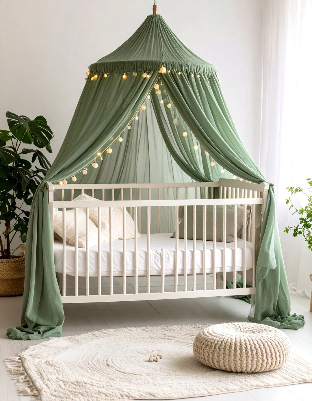 Dreamy Canopy Retreat - Sage Green Nursery Ideas