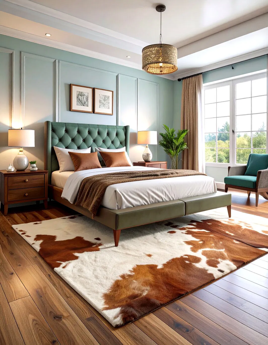 Cowhide Rug Accent Piece