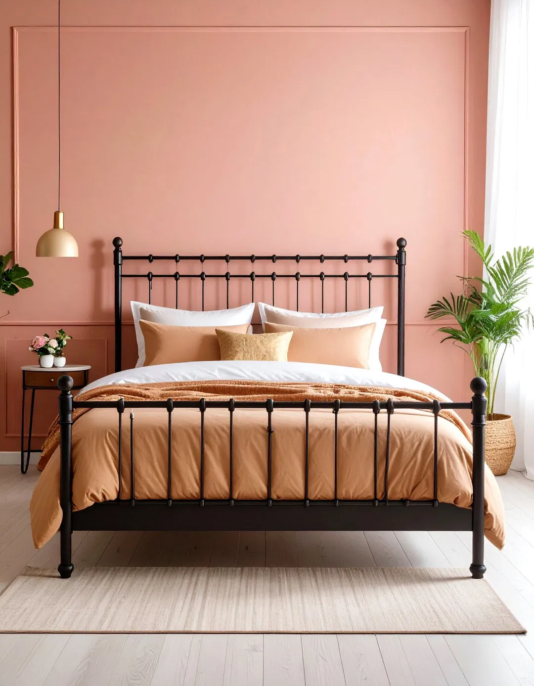 Iron Bed Frame Traditional Charm