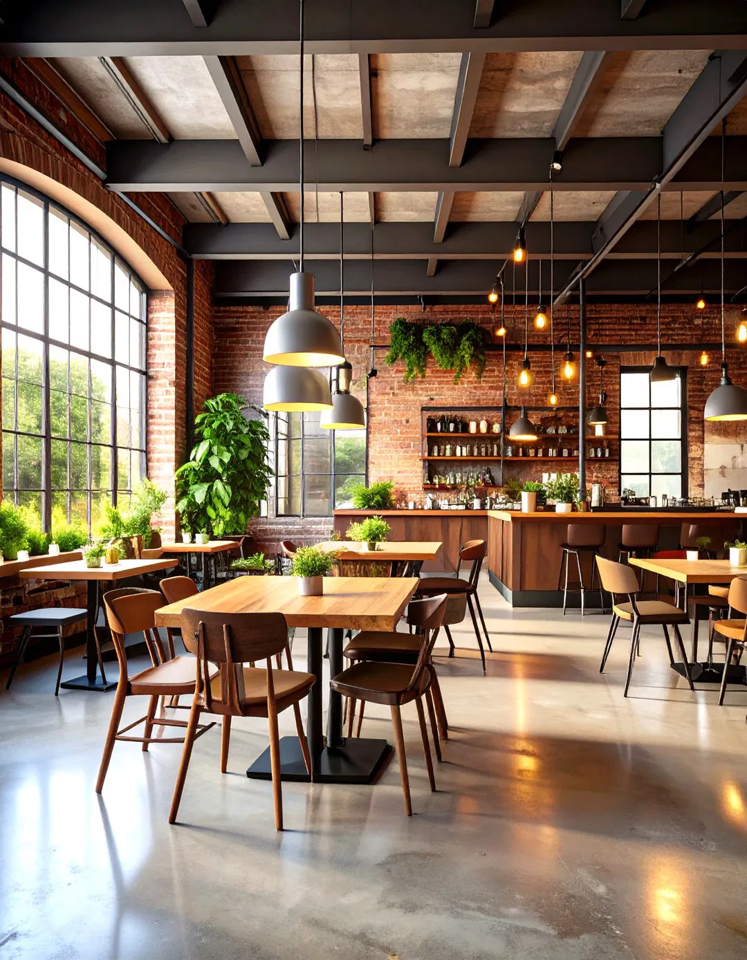 Industrial Chic with Warm Accents