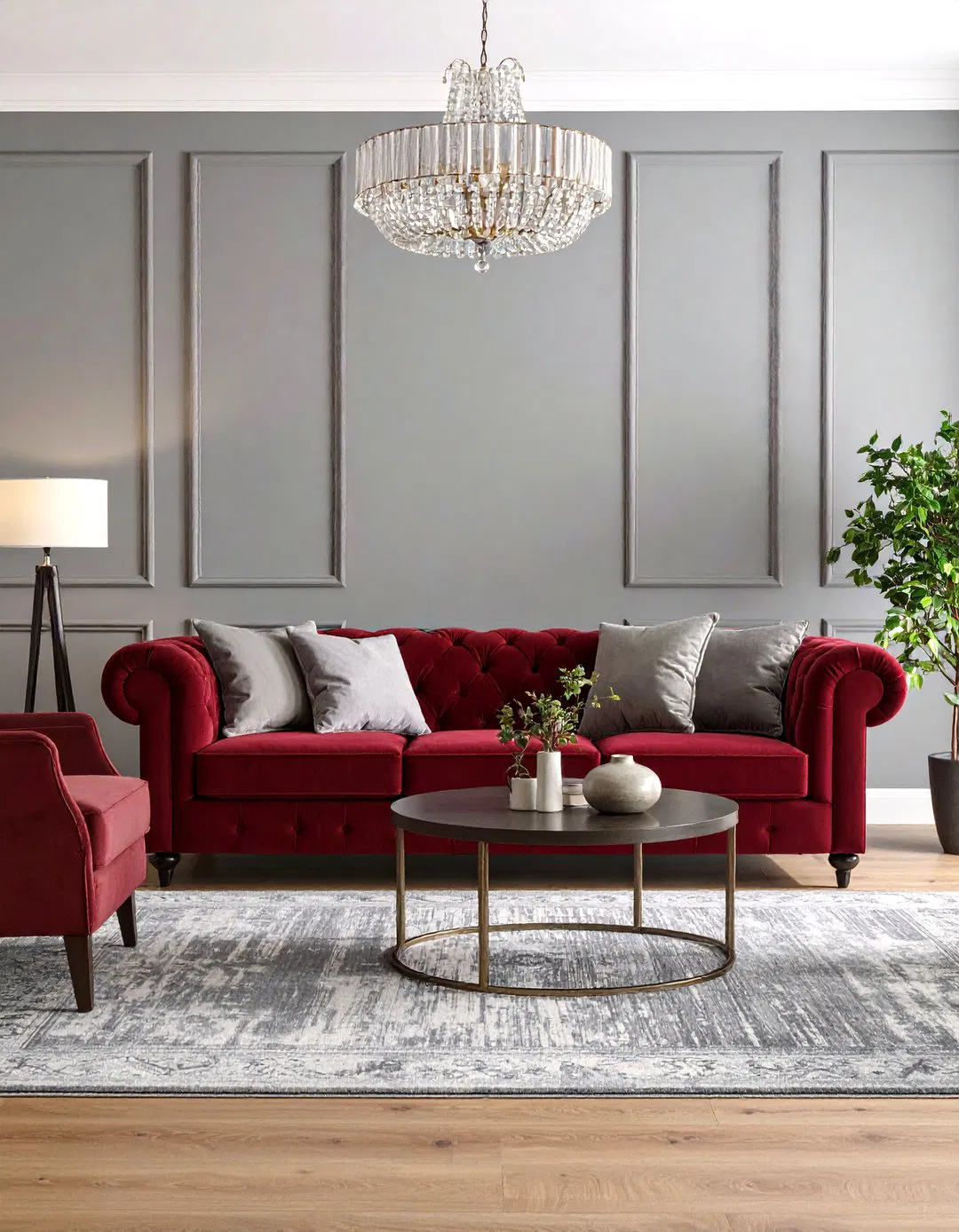 Timeless Burgundy and Silver Elegance