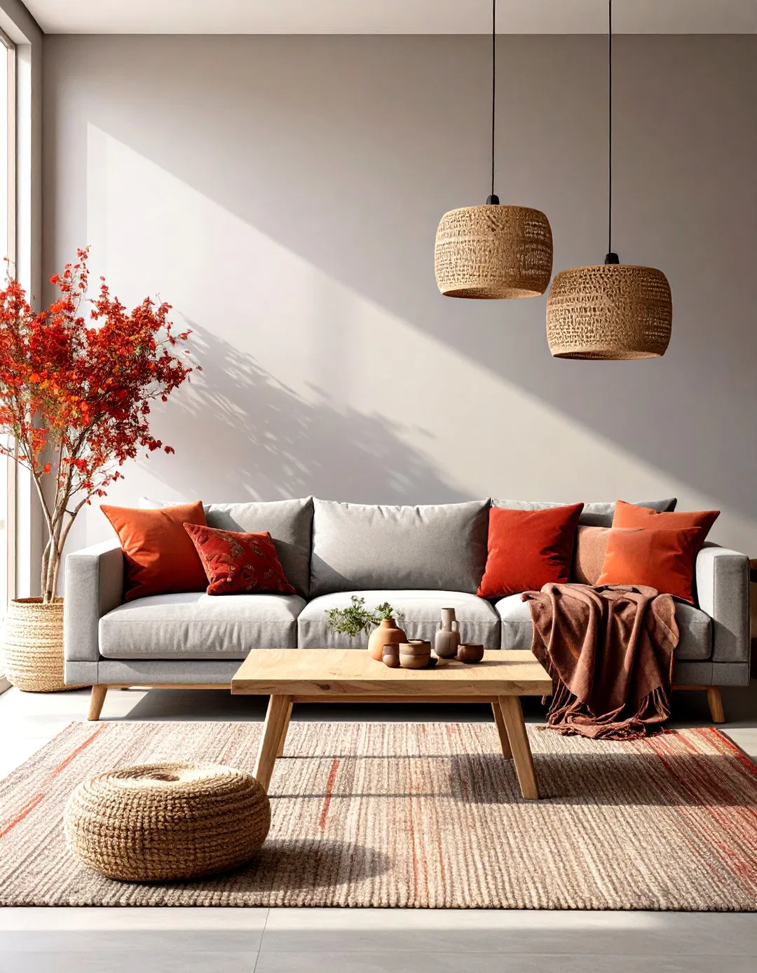 Southwest-Inspired Red Clay and Stone Grey