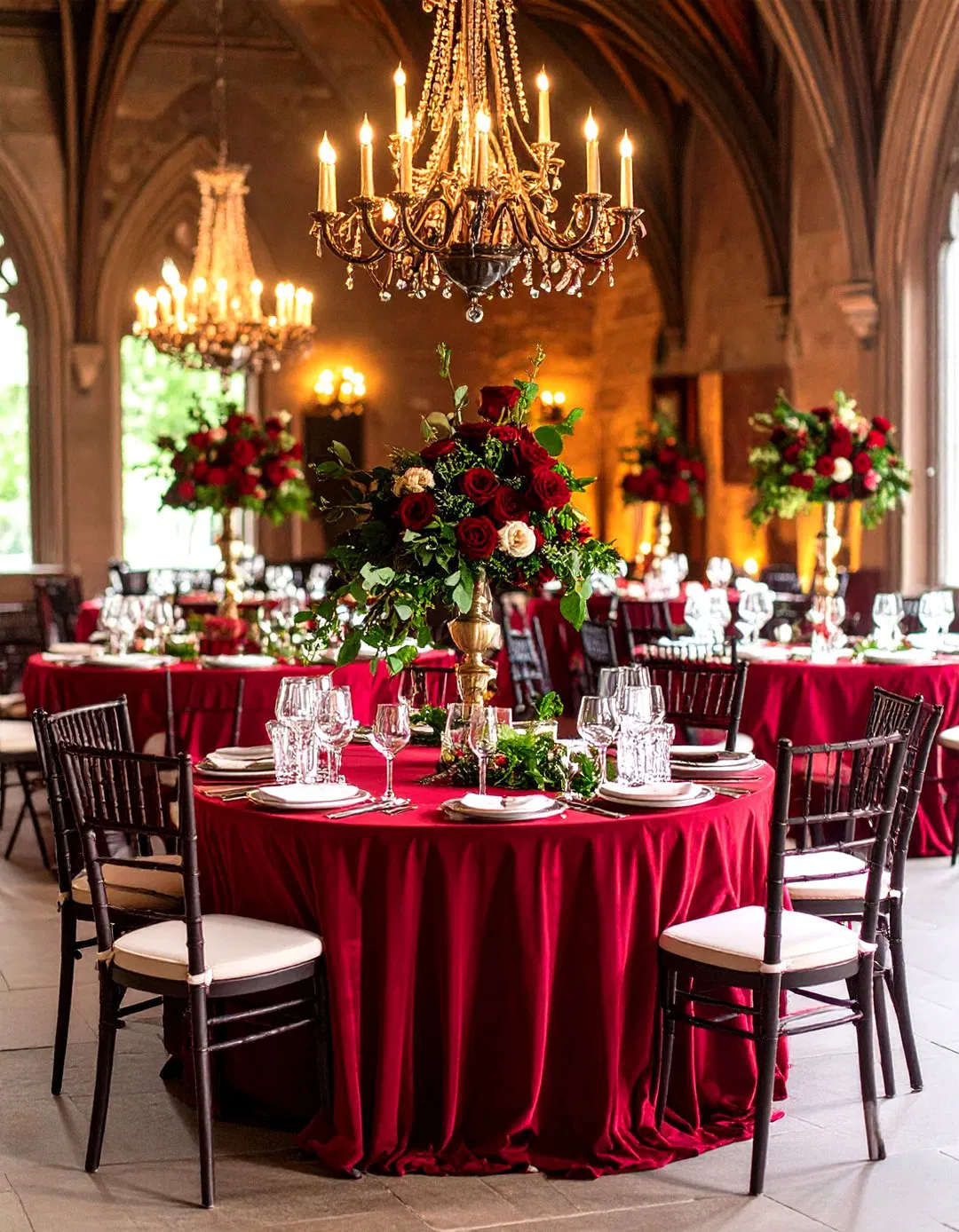 Deep Red Gothic Elegance Wedding