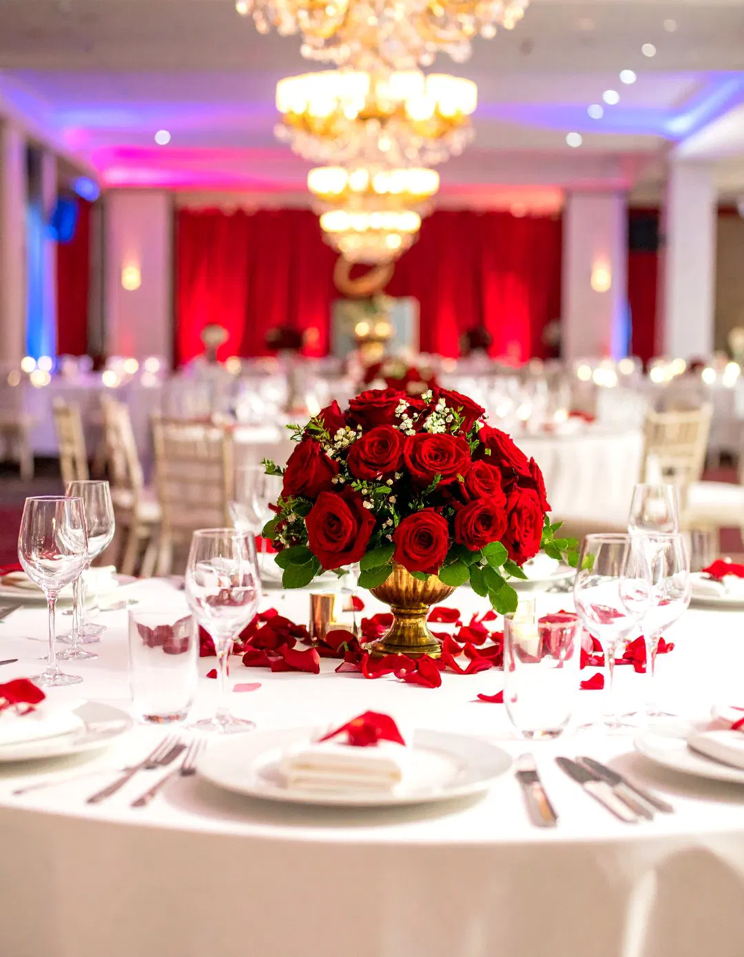 Red and Ivory Classic Elegance Wedding