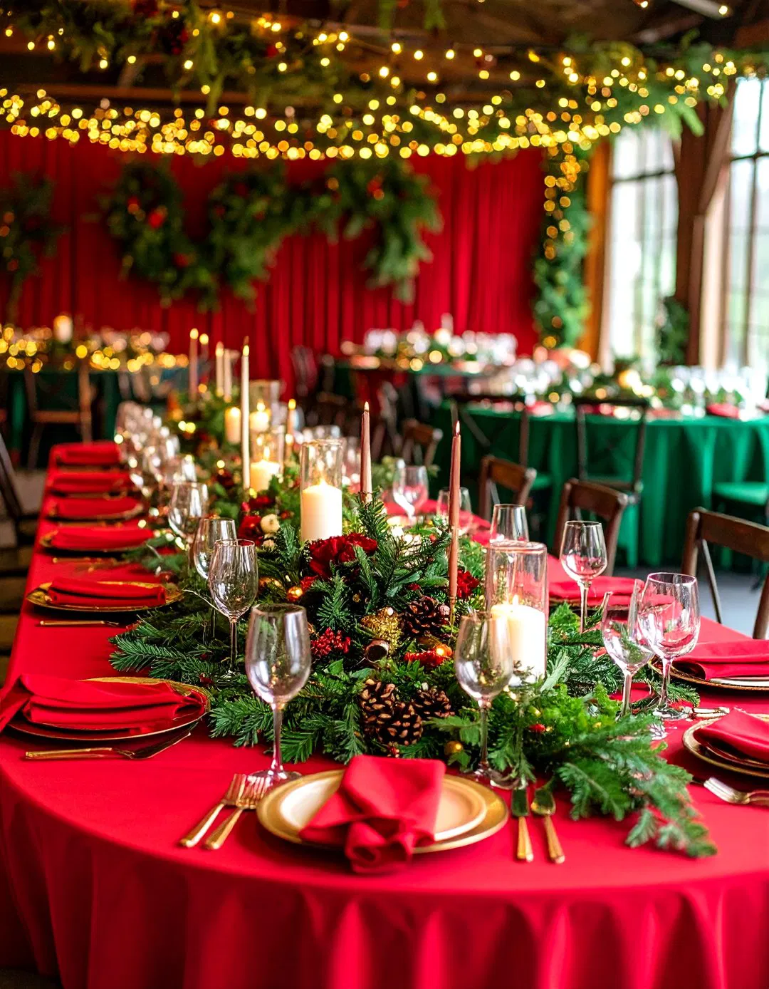 Red and Green Christmas Wedding