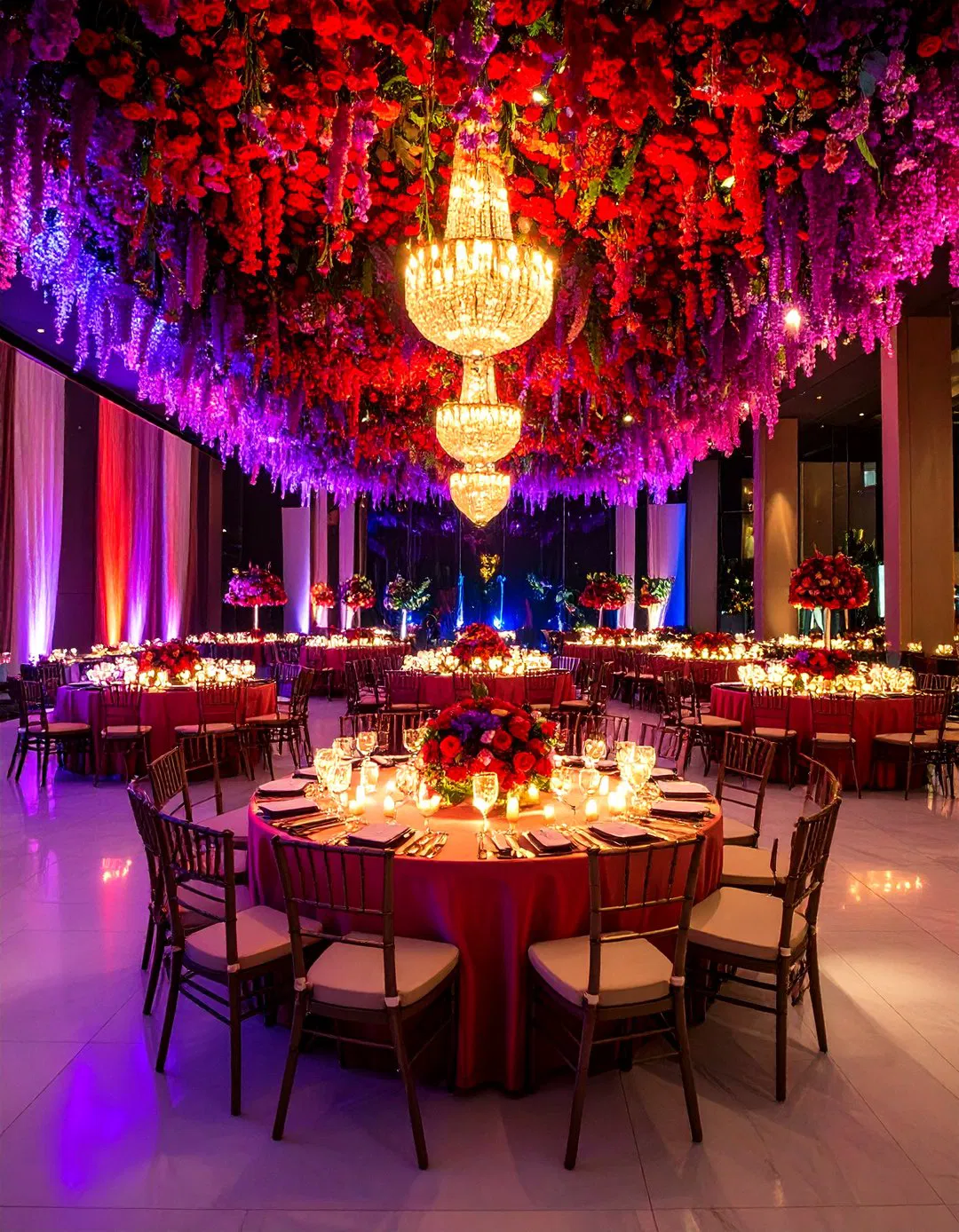Red and Purple Jewel Wedding