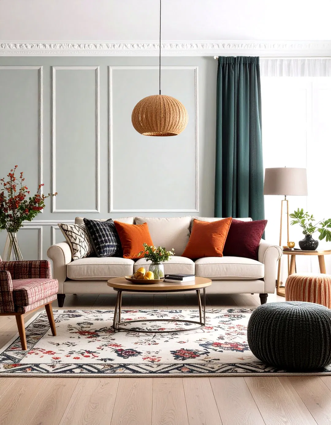 Mixed Pattern Maximalist Room