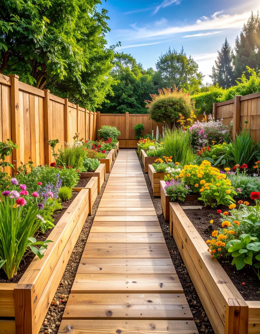 Upcycled Pallet Wood Garden Borders