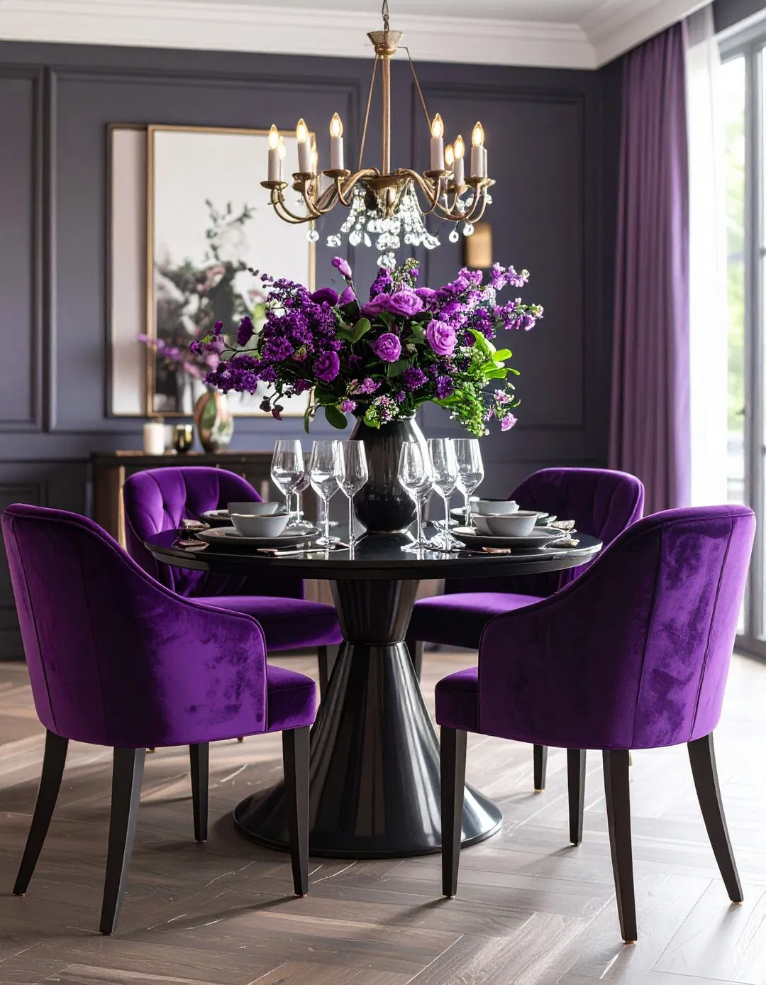 Aubergine Accent Furniture Pieces