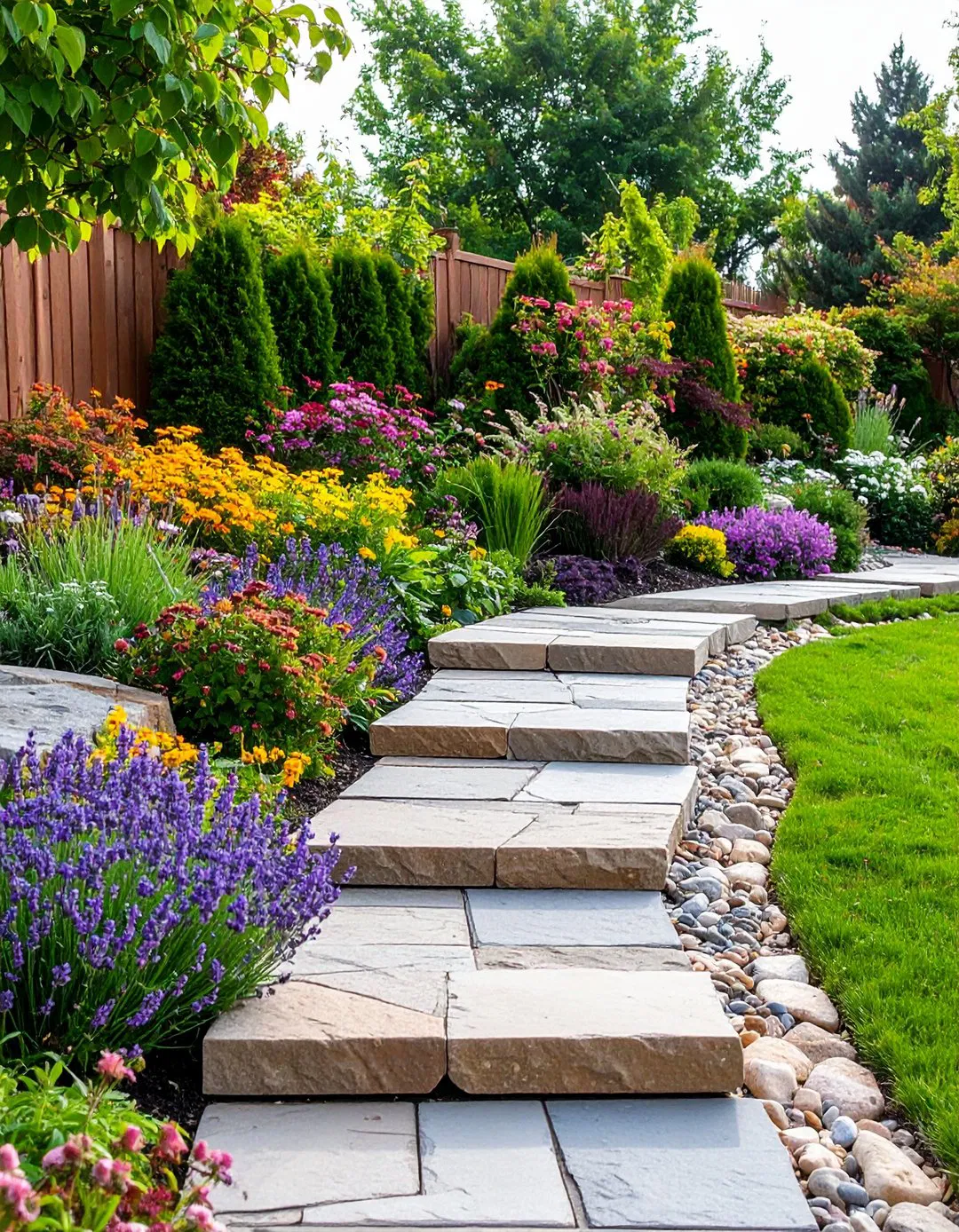 Terraced Stone Block Garden