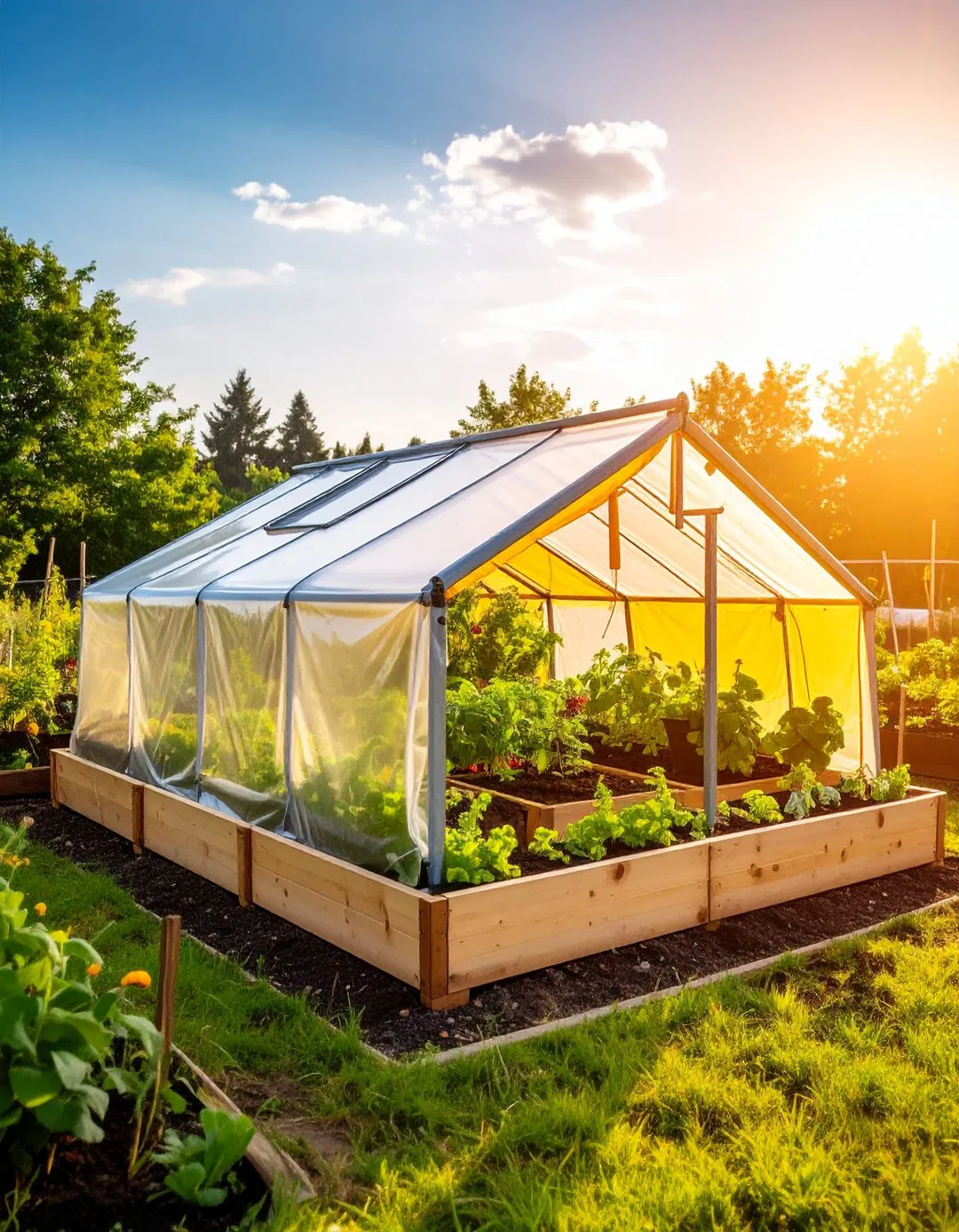 Raised Bed with Removable Seasonal Covers