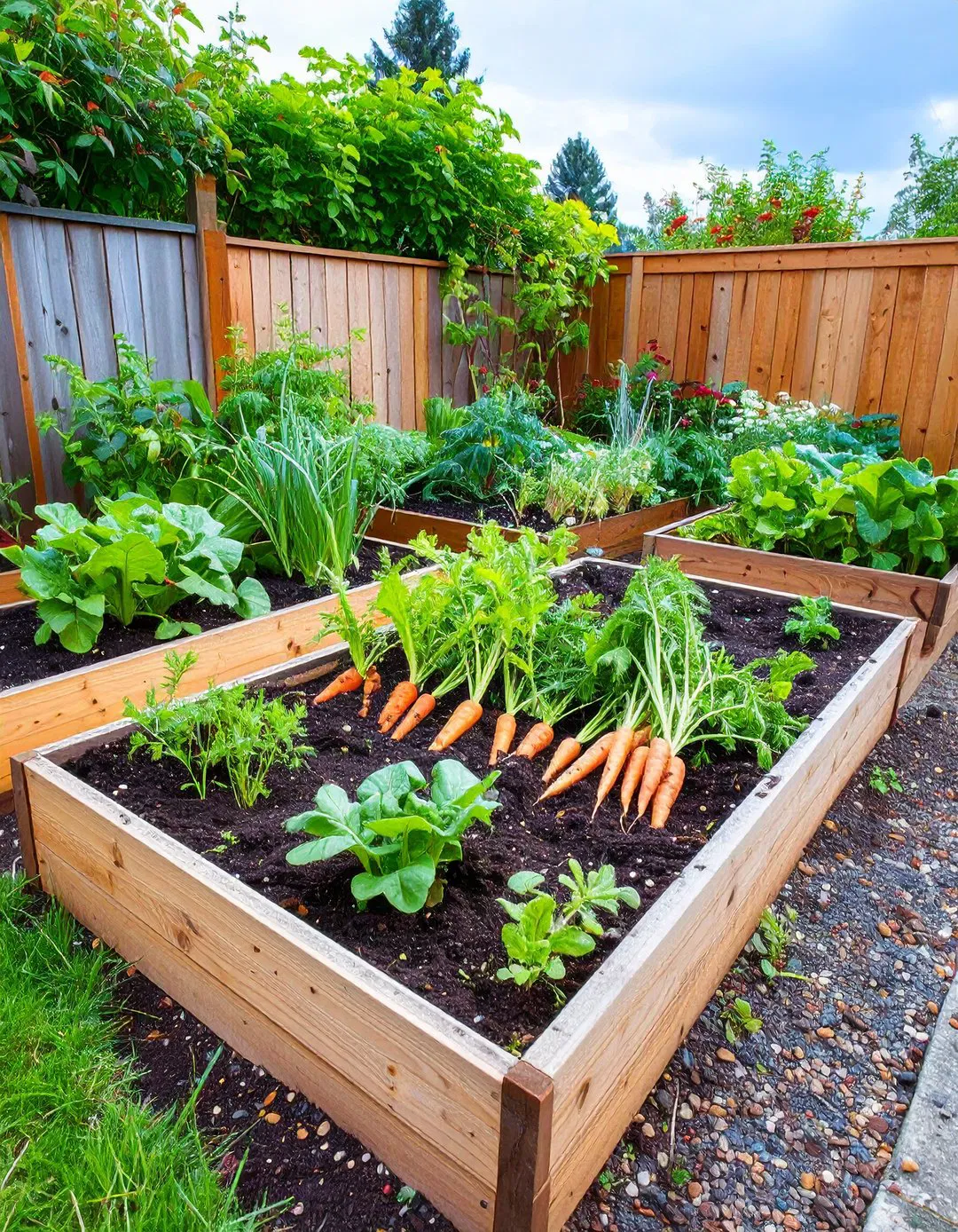 Narrow Deep Raised Bed for Root Vegetables