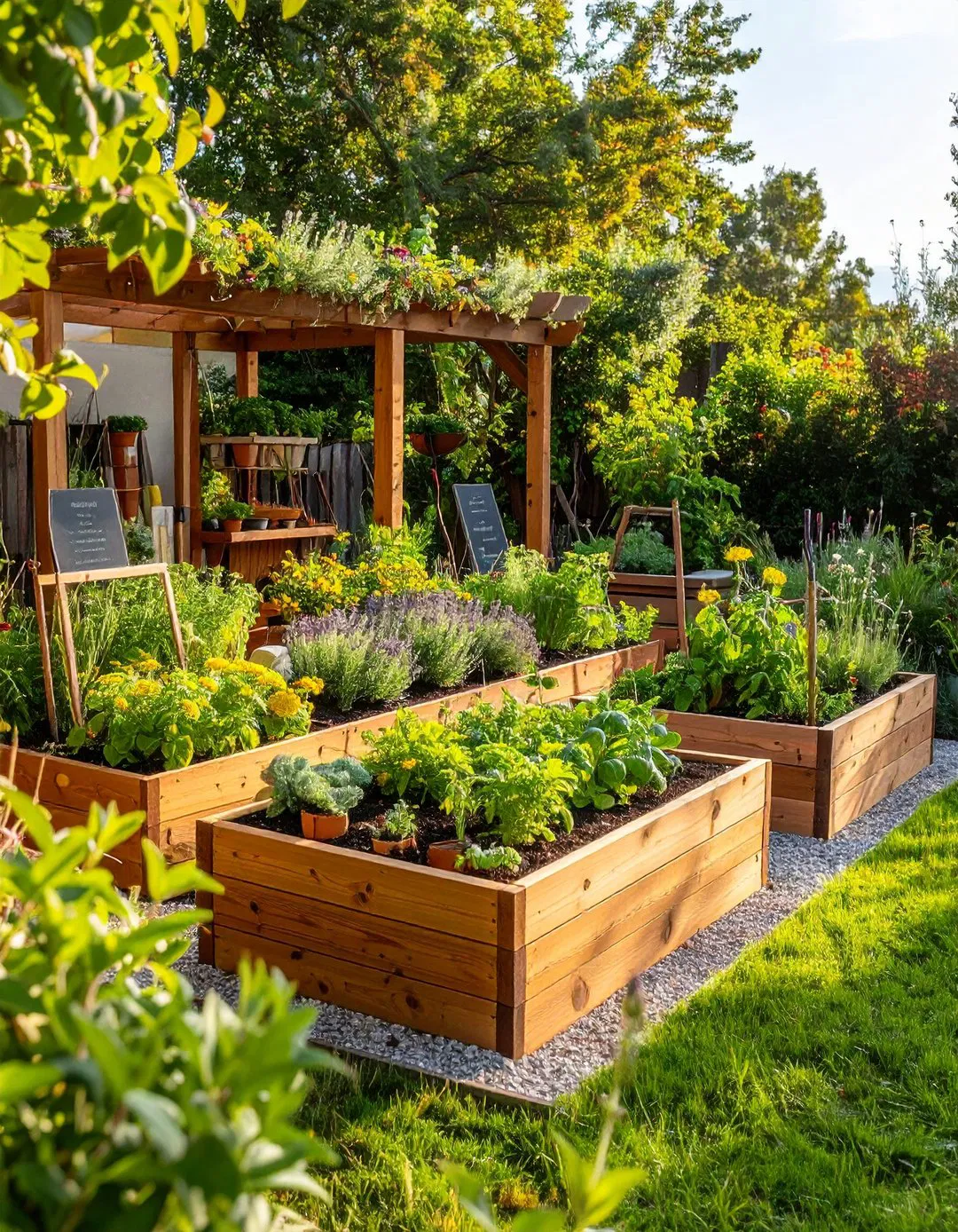 Raised Bed with Medicinal and Culinary Herbs