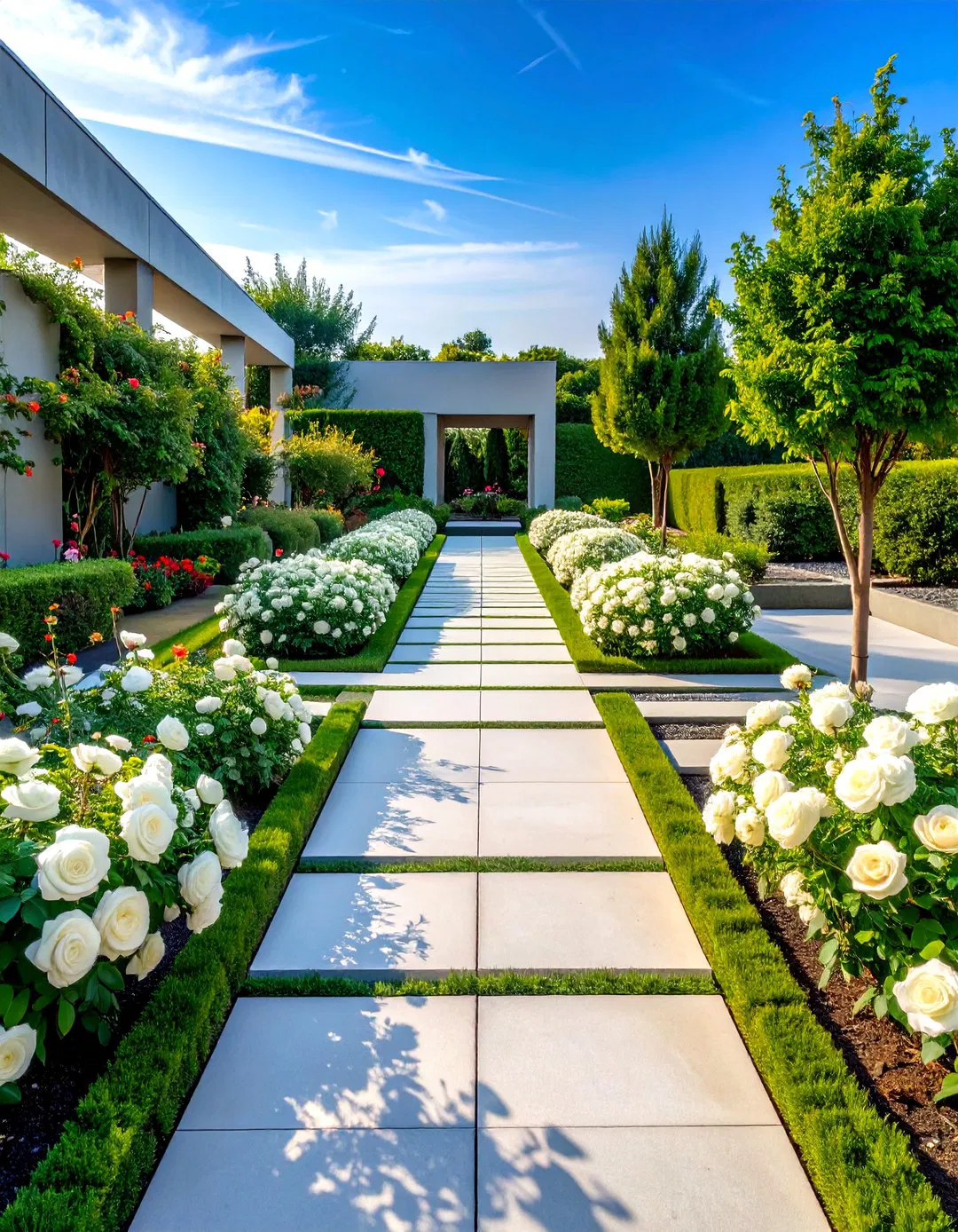 Modern Minimalist Rose Landscape