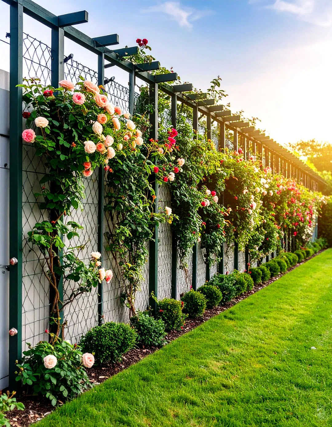Vertical Rose Garden Walls