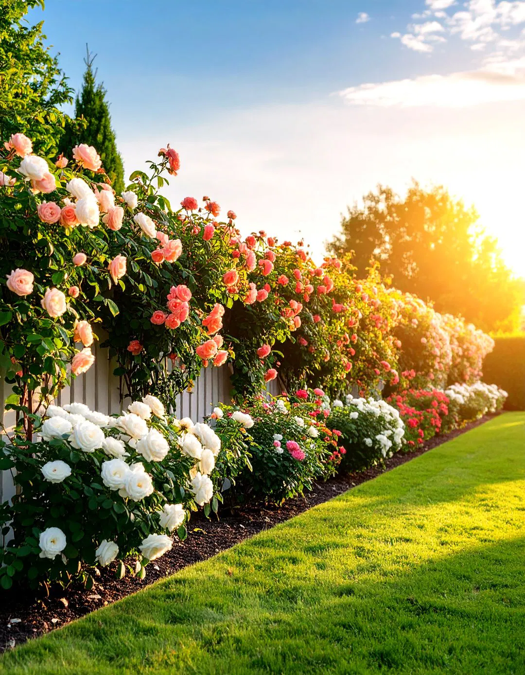 Rose Hedge and Boundary Design