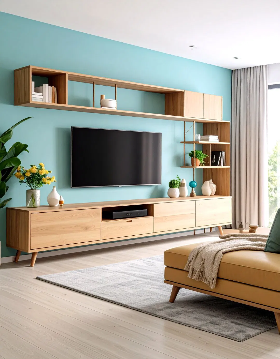 Custom Prairie Style Built In Entertainment Center