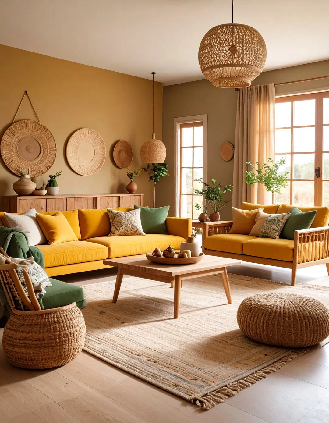 Natural Prairie Style Color Palette Throughout Interior Spaces