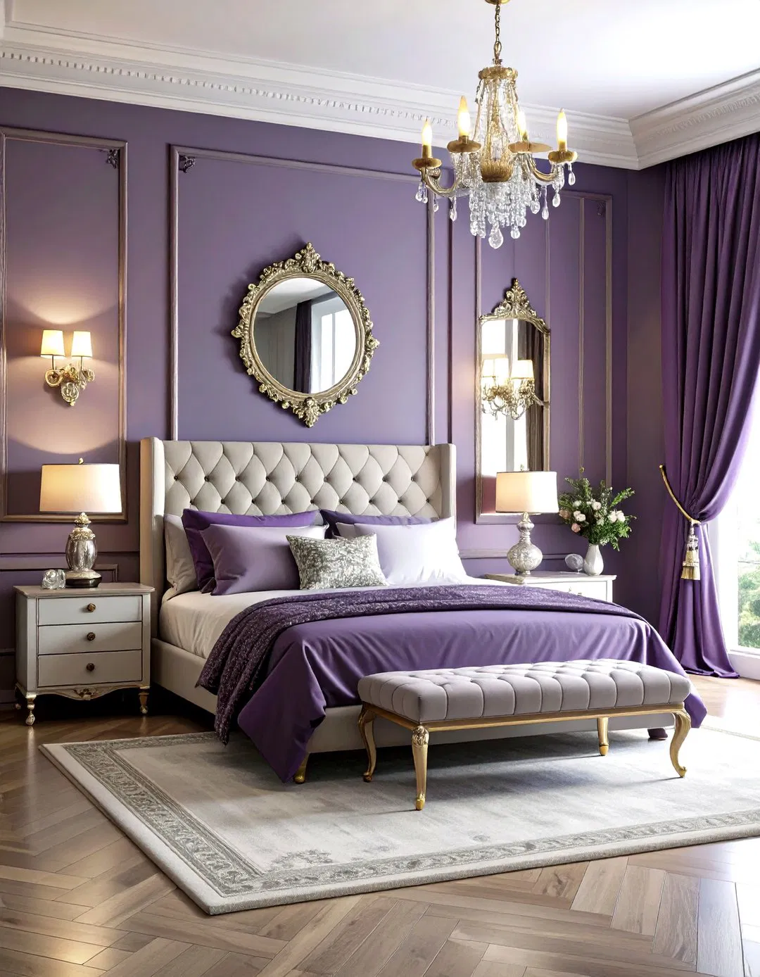Regal Purple Princess Room