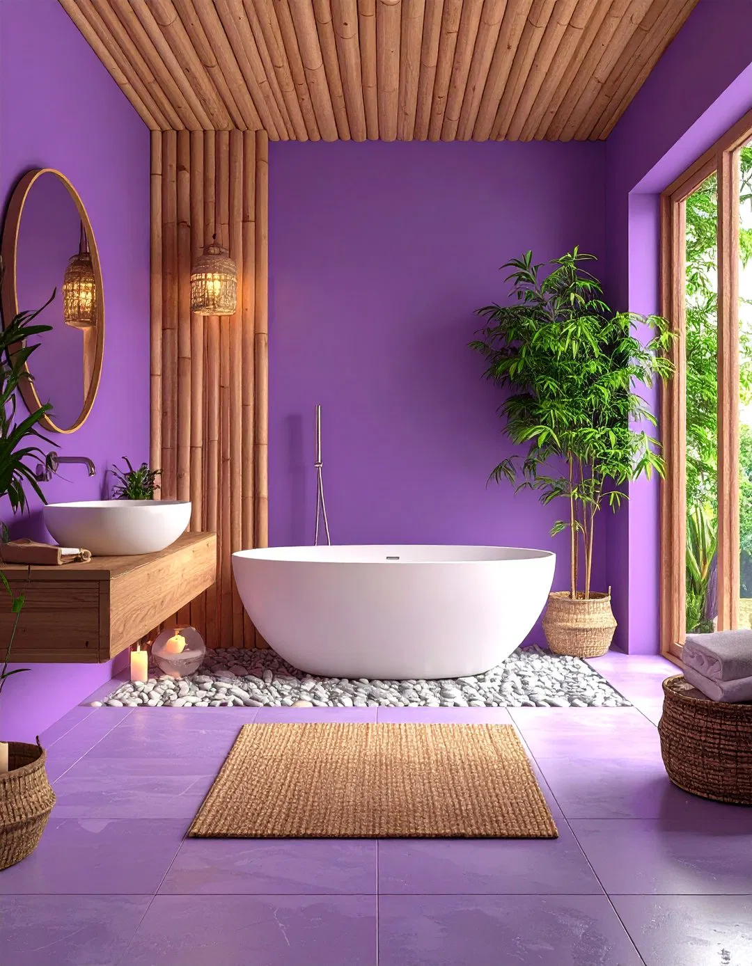 Zen Violet - Purple Bathroom Ideas