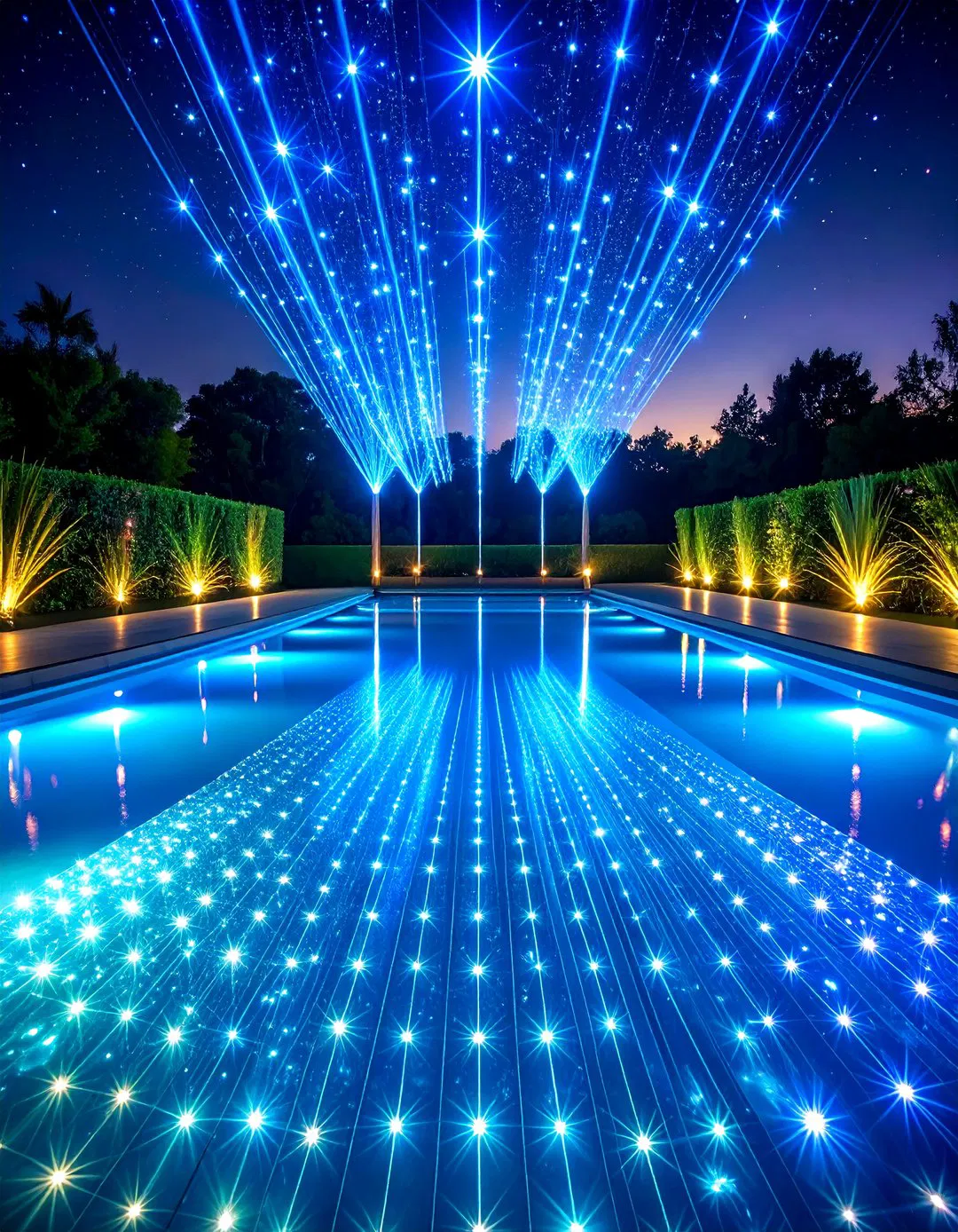 Fiber Optic Starscape Pool Lighting