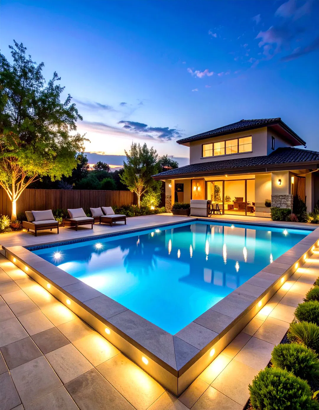 Recessed Pool Deck Hardscape Lighting