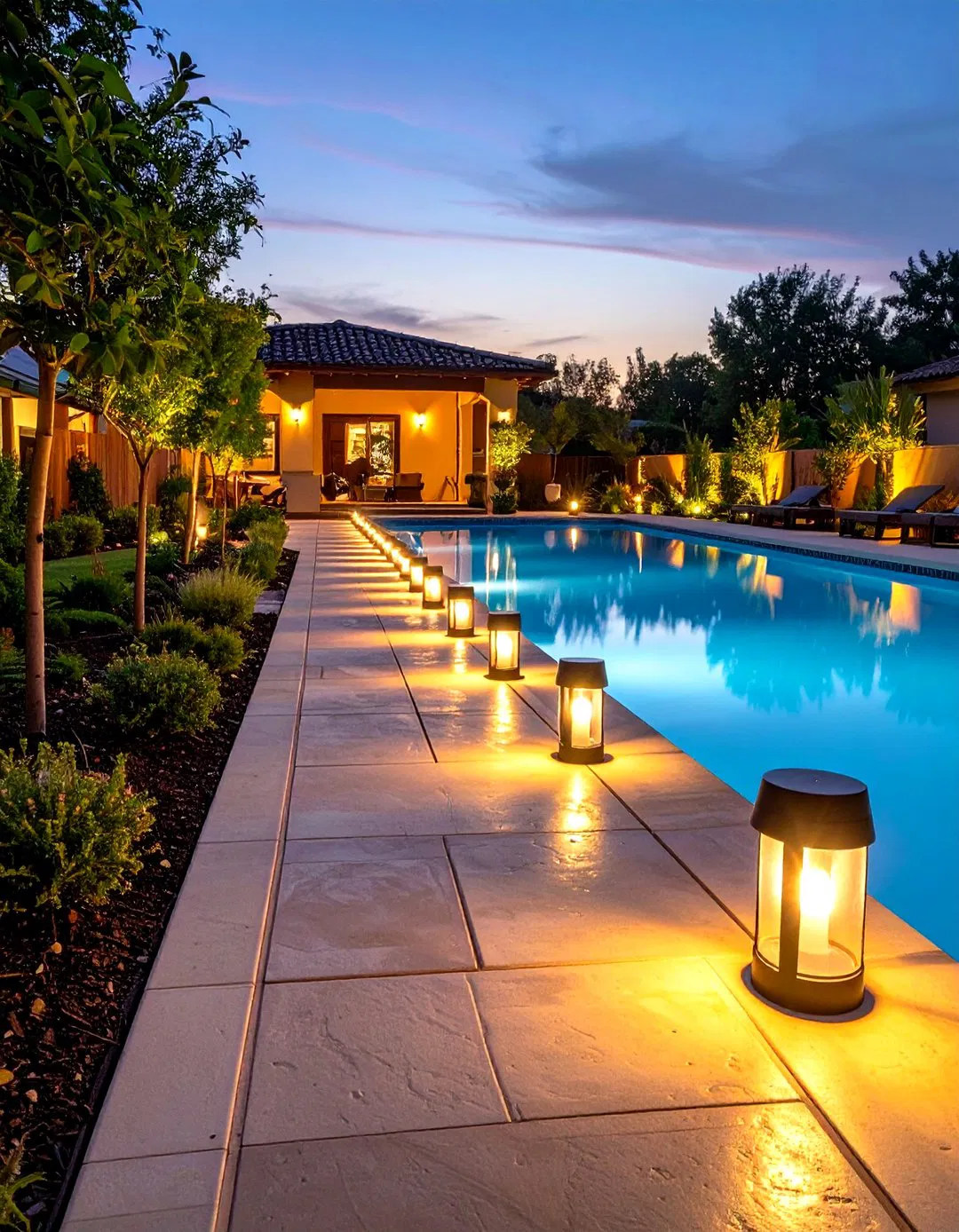 Solar Pathway Pool Landscape Lighting