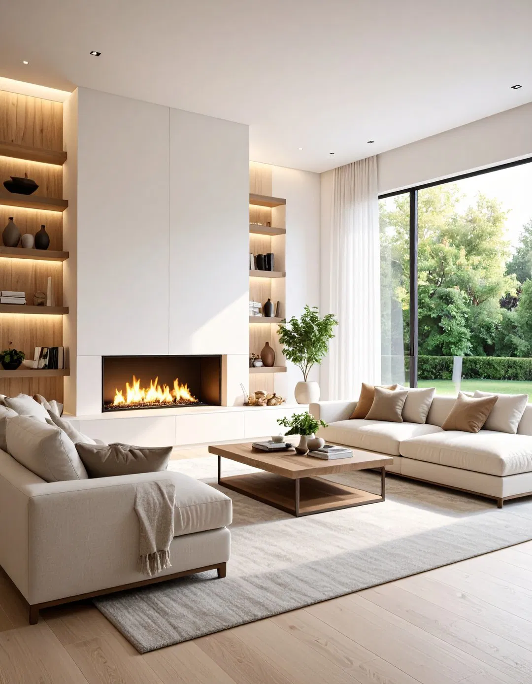 Statement Fireplace Living Room