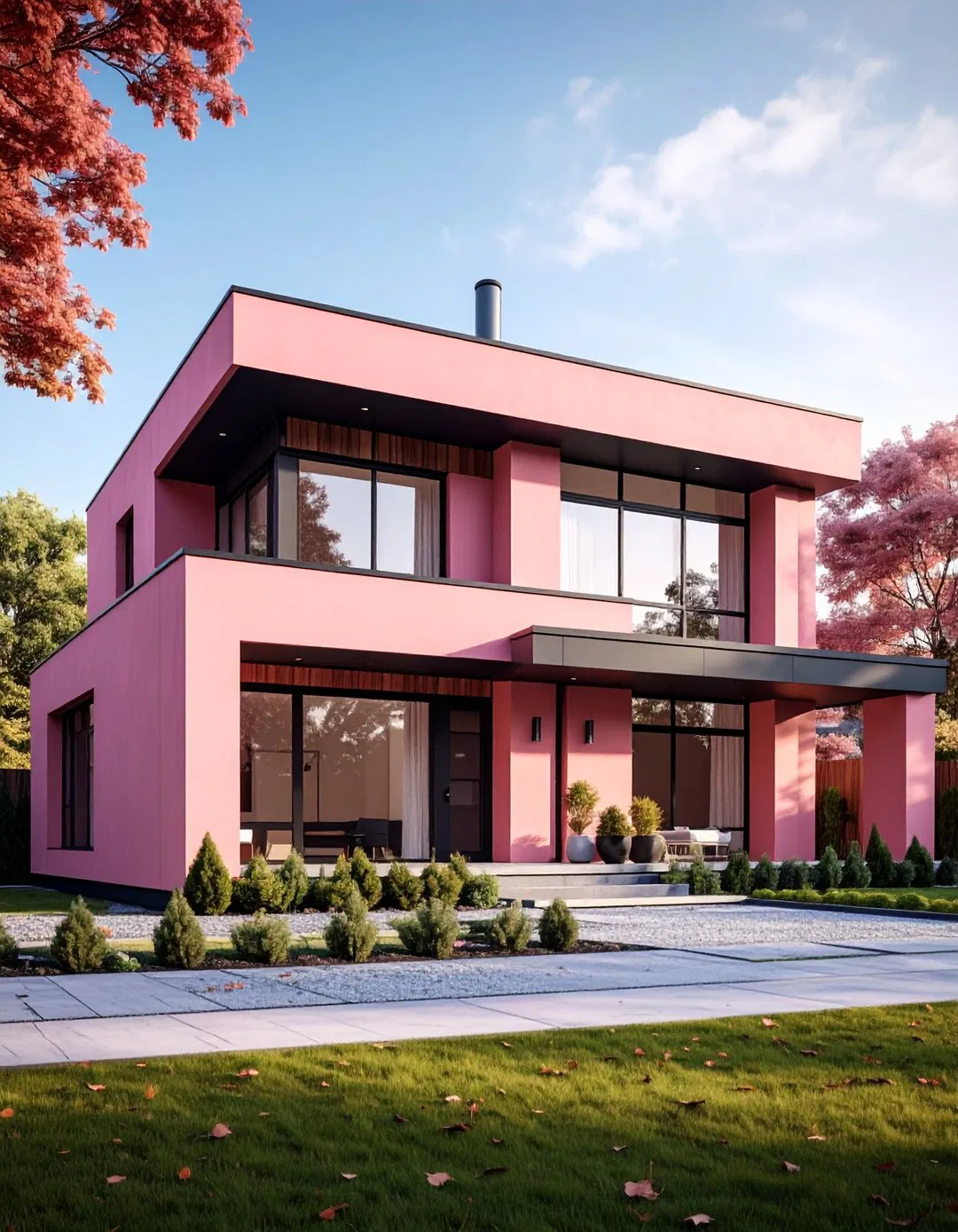 Modern Minimalist Rose Stucco
