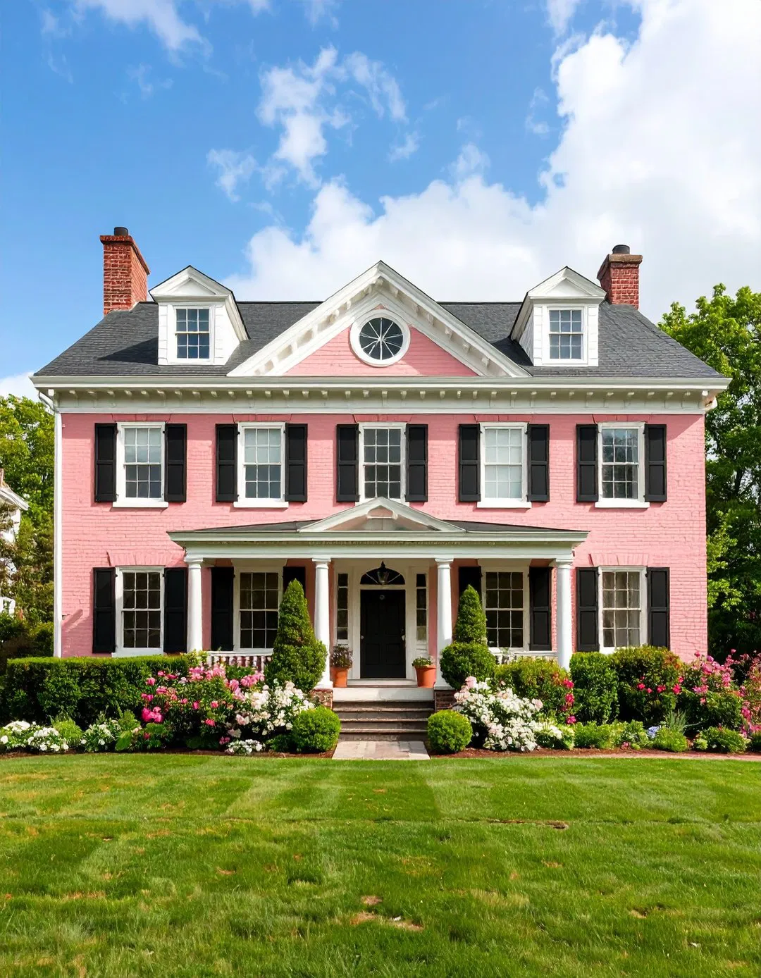 Federal Style Pink Historic Elegance