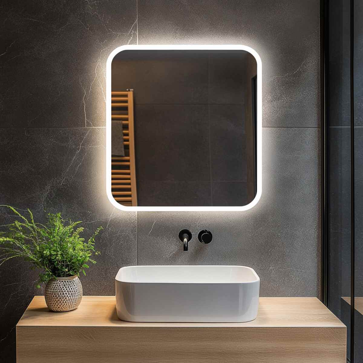 LED backlit mirror