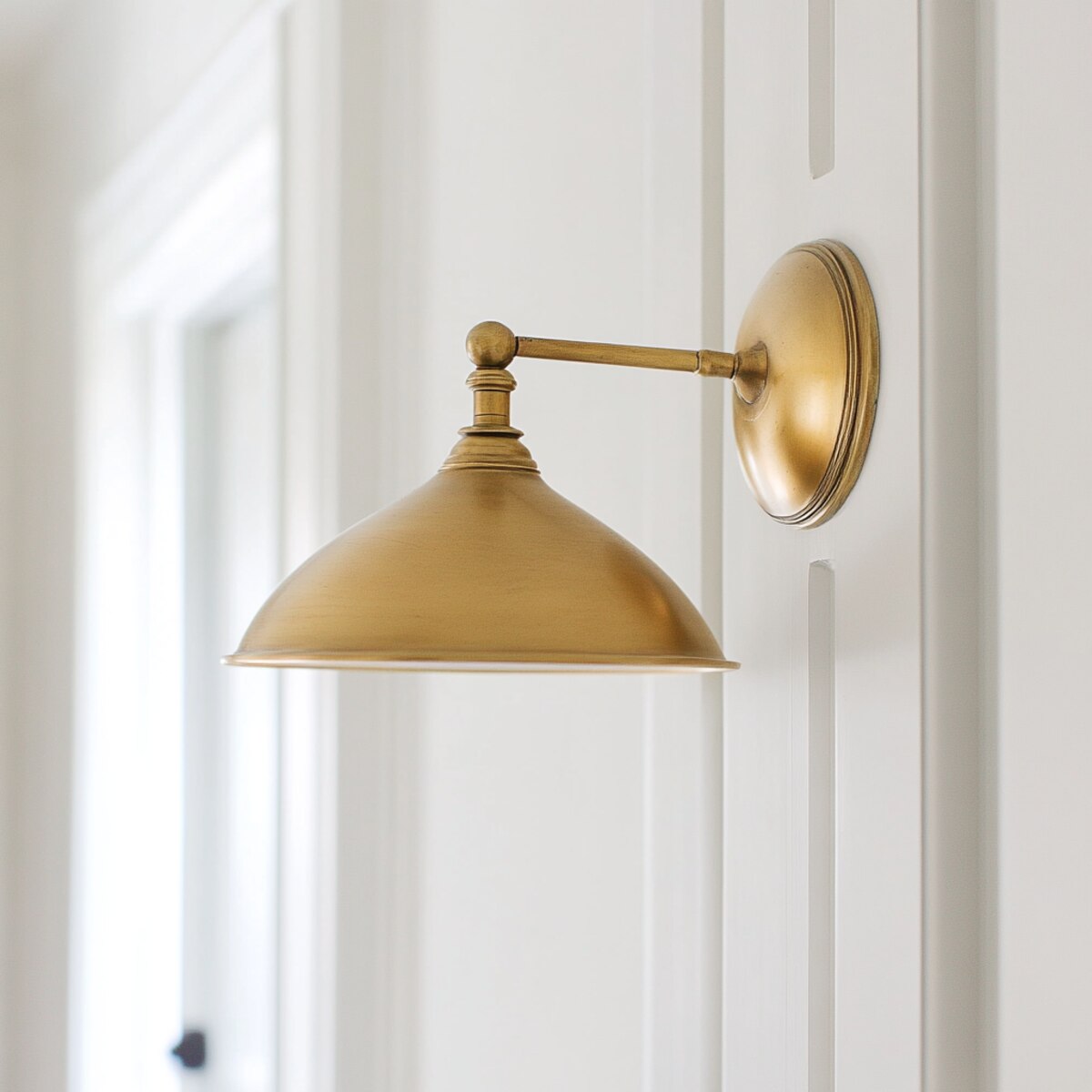 Vintage Brass Swing Arm Sconces - Hallway Wall Sconces Ideas