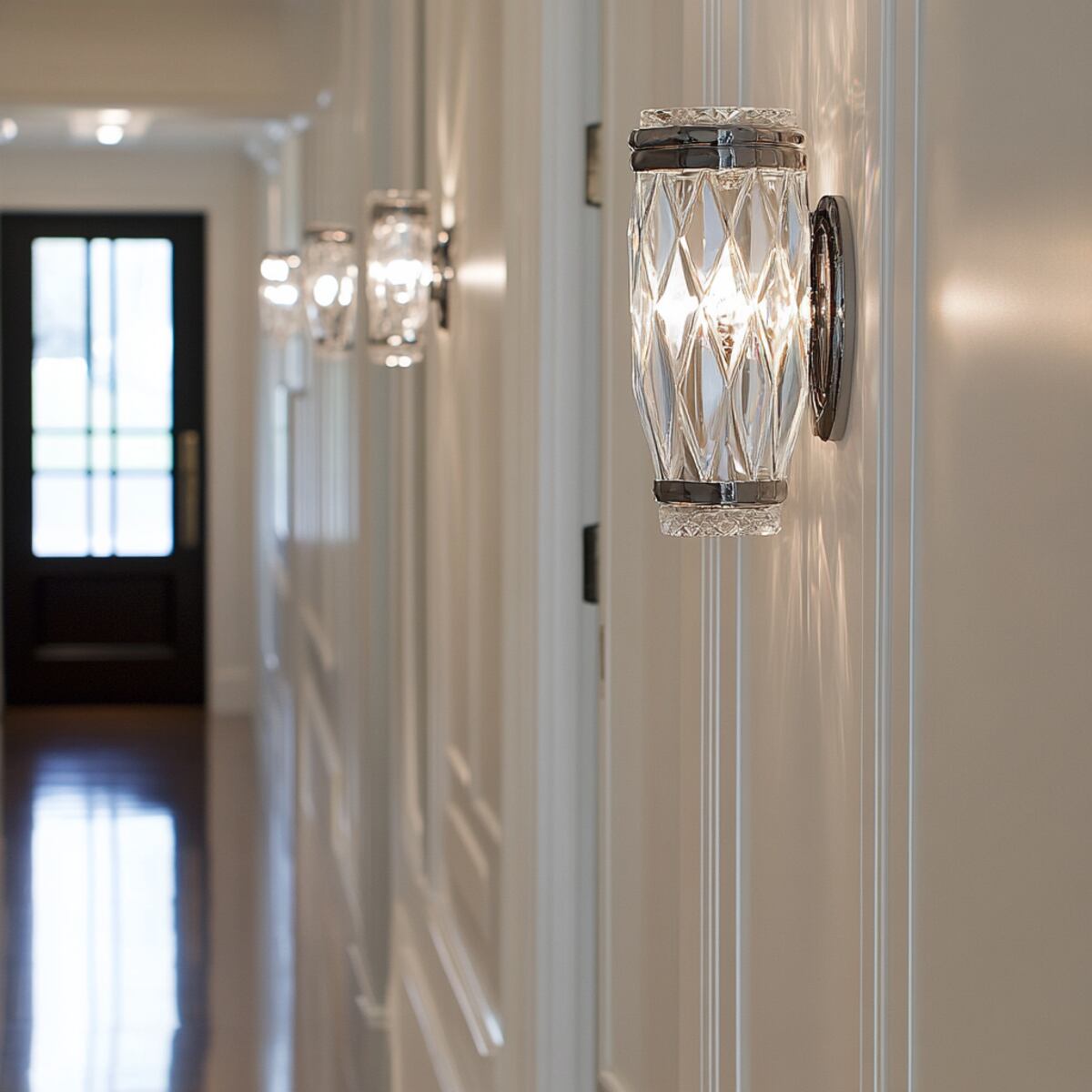 Black Matte Cone Sconces - Hallway Wall Sconces Ideas