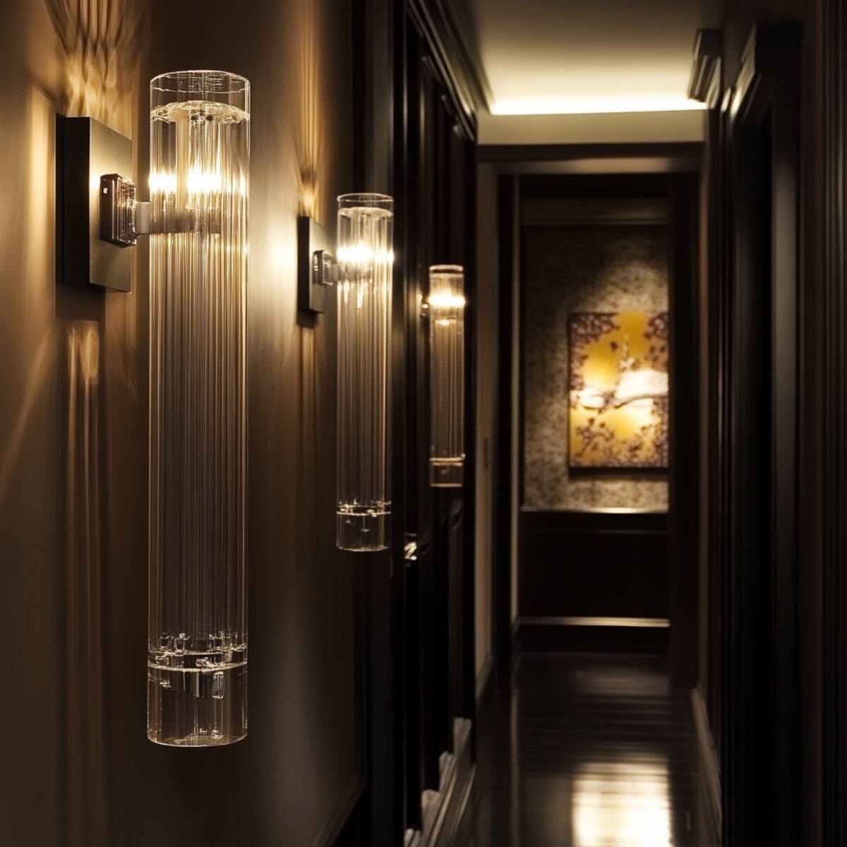 Glass Tube Sconces - Hallway Wall Sconces Ideas