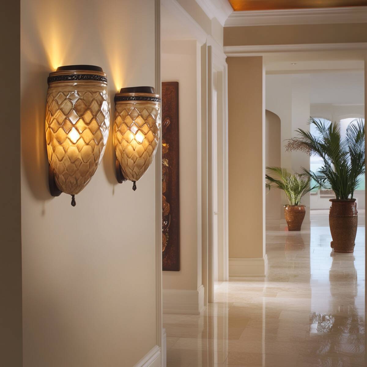 Ceramic Wall Pocket Sconces - Hallway Wall Sconces Ideas