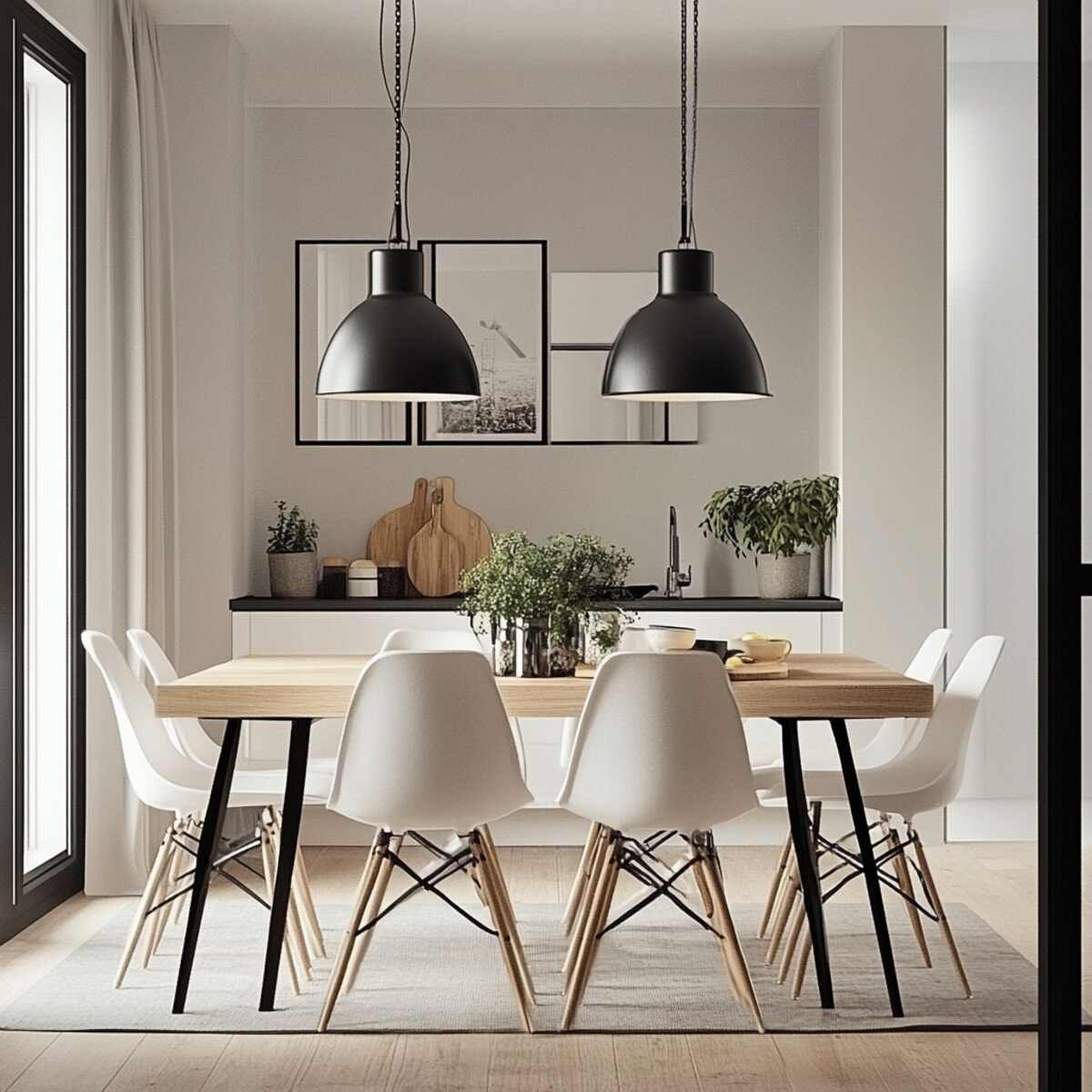 Modern Pendant Lights - Scandinavian Dining Room Ideas