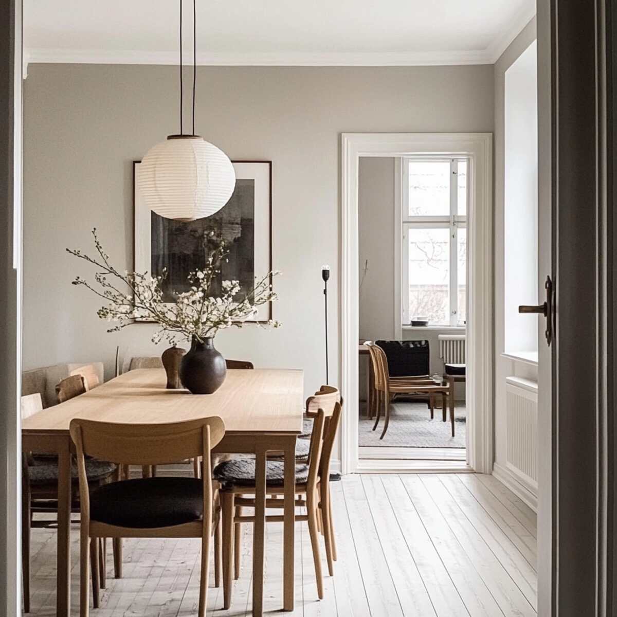 Mix of Modern and Vintage Pieces - Scandinavian Dining Room Ideas