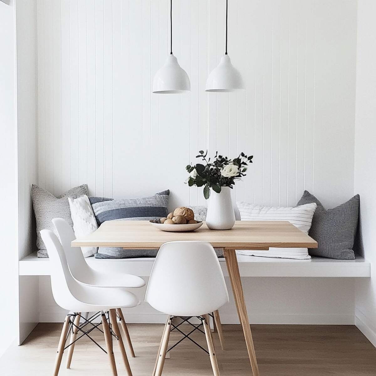 Scandinavian-Inspired Bench Seating - Scandinavian Dining Room Ideas