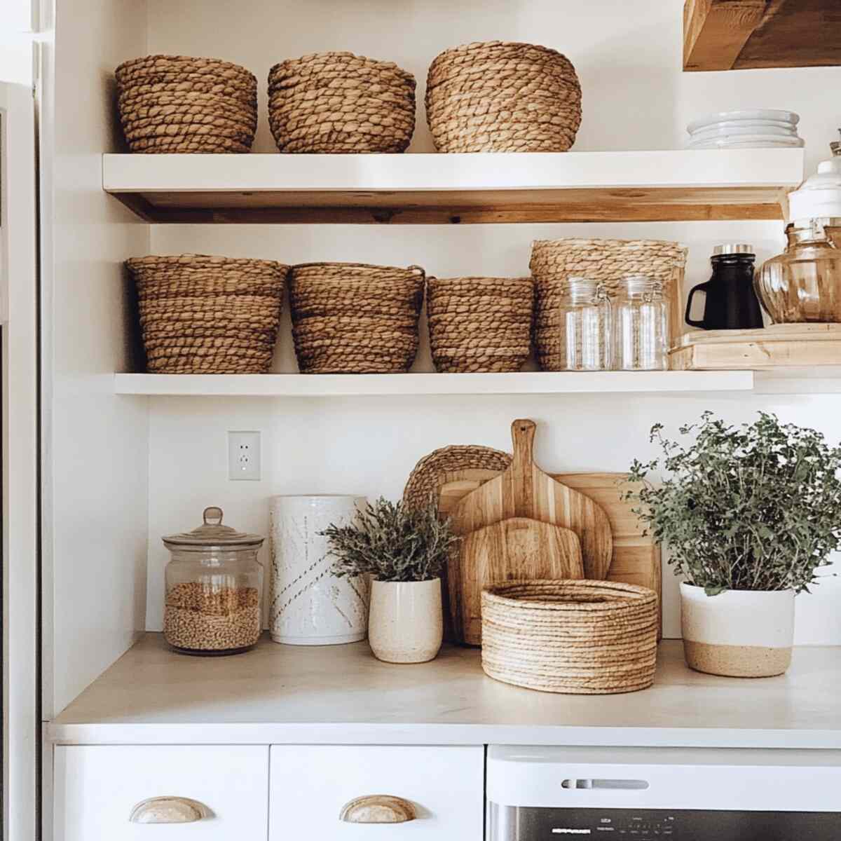 Woven Baskets for Kitchen Storage