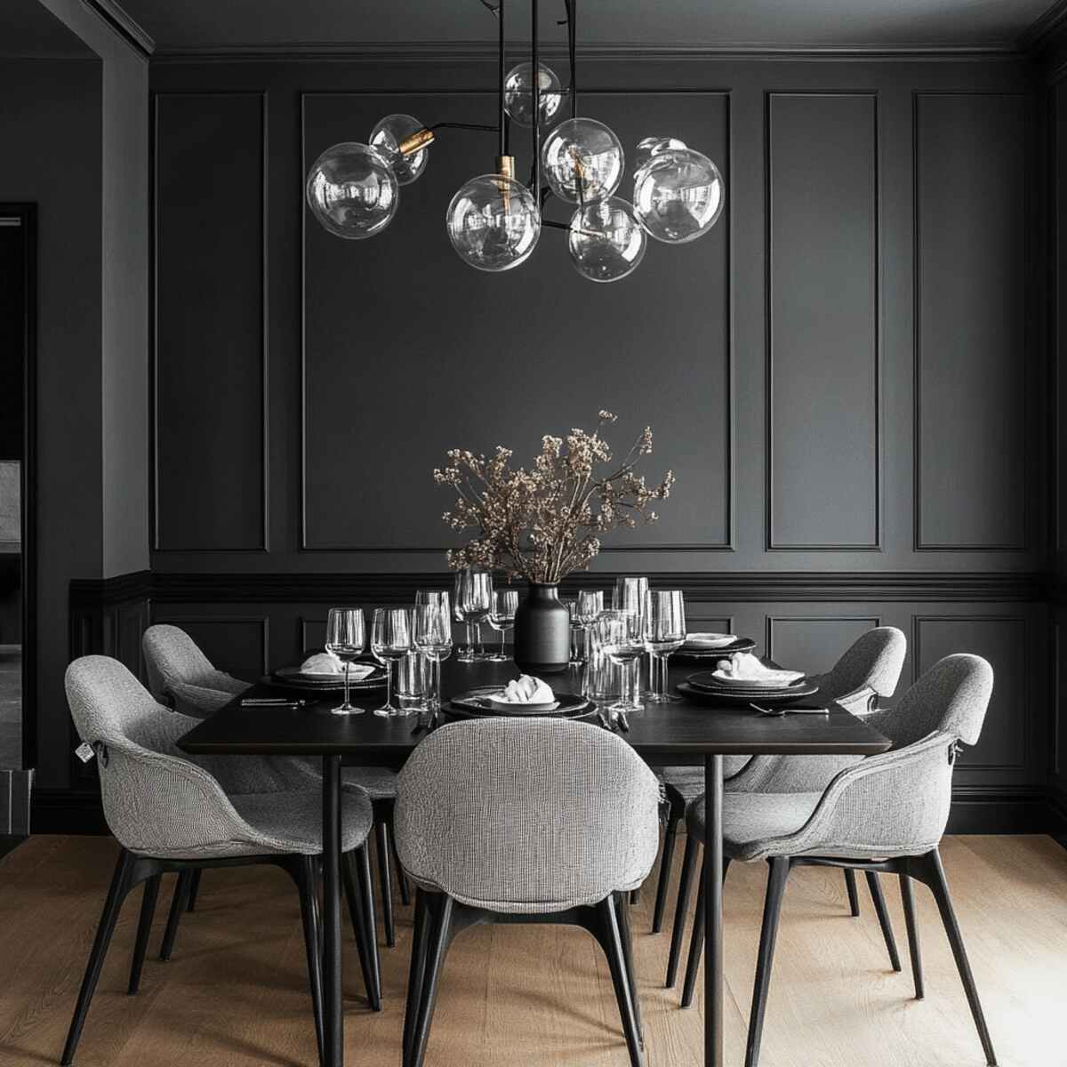 Dark and Moody Wainscoting