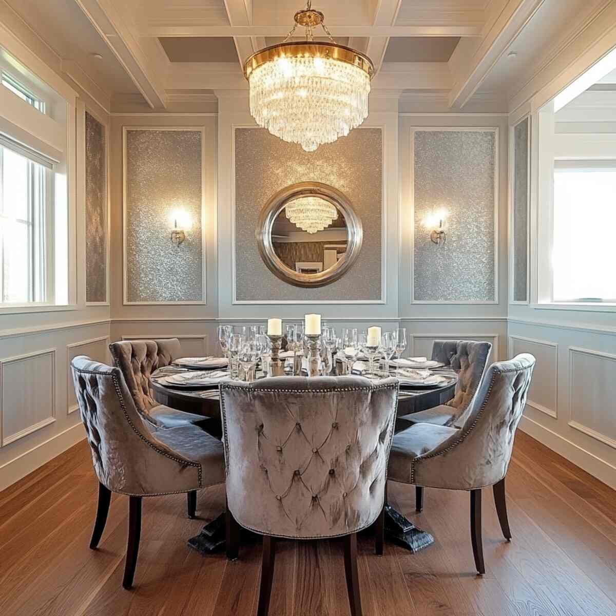 Metallic Finish Wainscoting