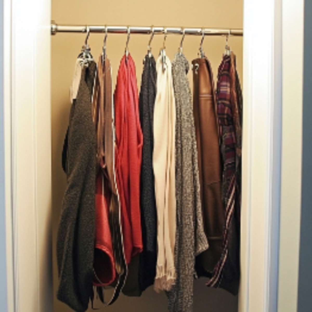 Towel bars for scarves or belts