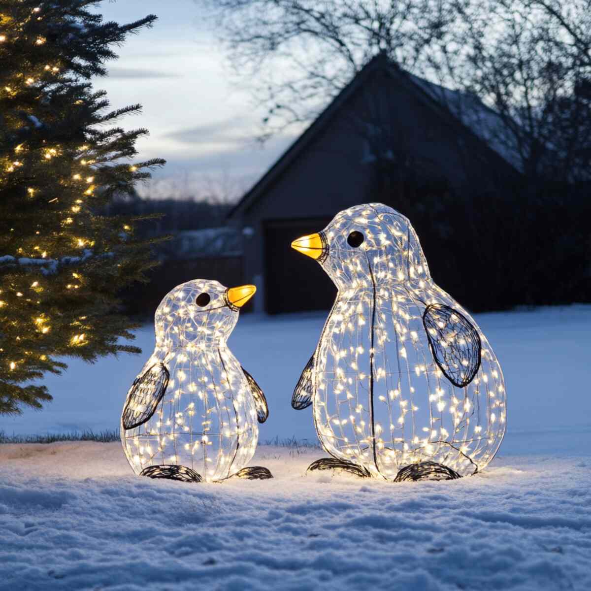 Light-up penguin or polar bear displays