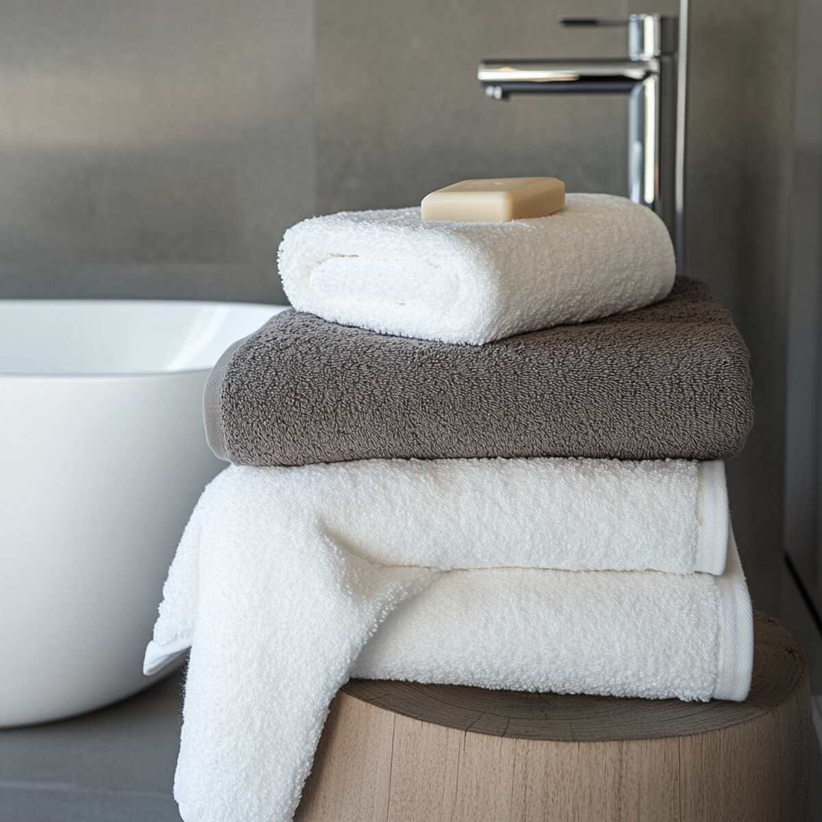 Plush, oversized towels