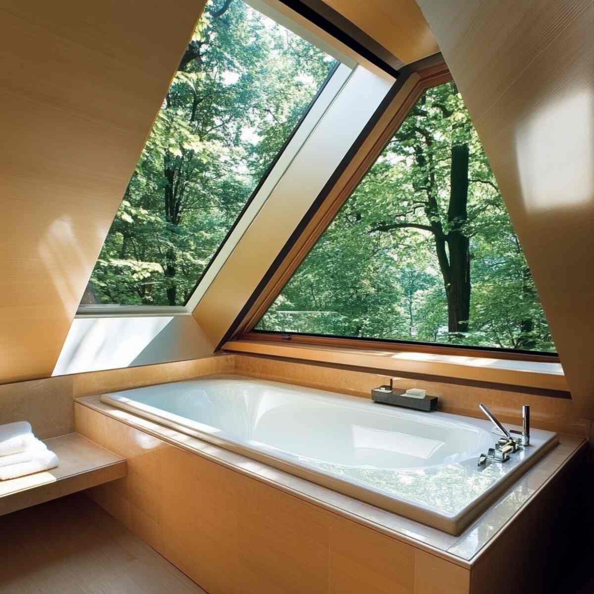 Skylight or large windows for natural light